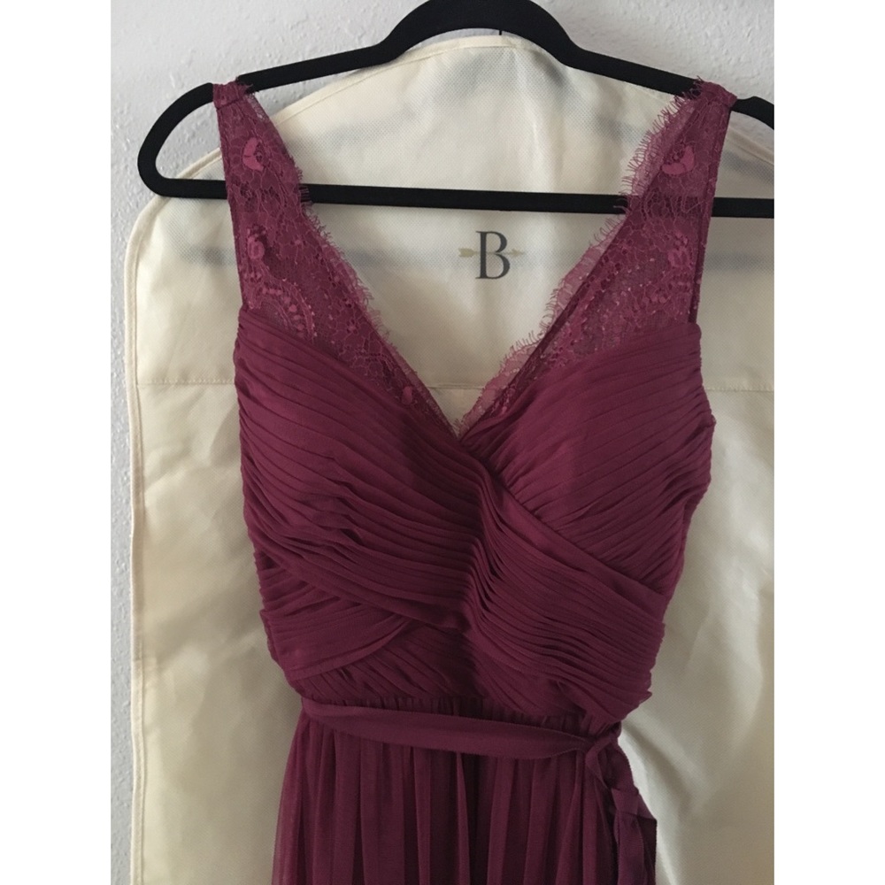 Fleur bridesmaid dress black cherry (burgundy)